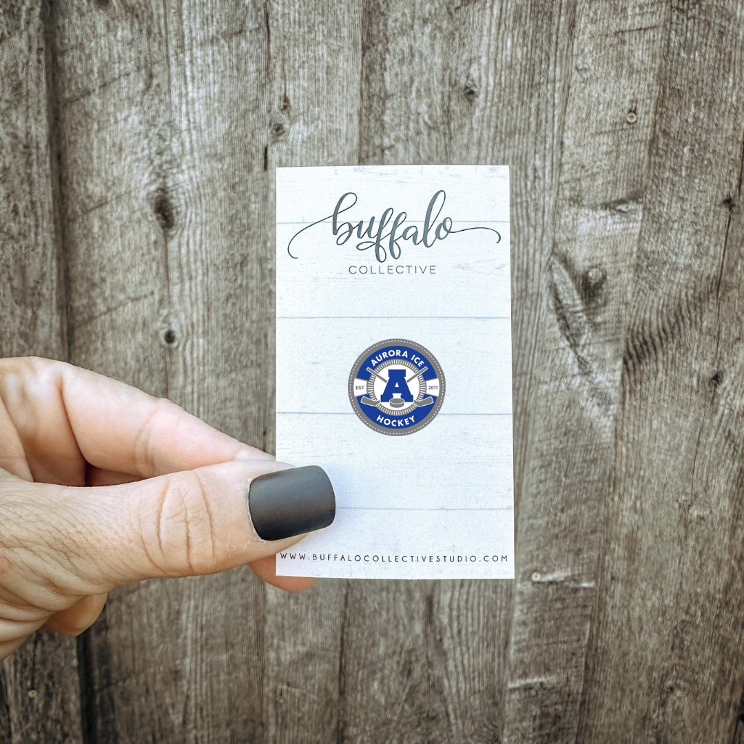 Aurora Hockey Hat Pin