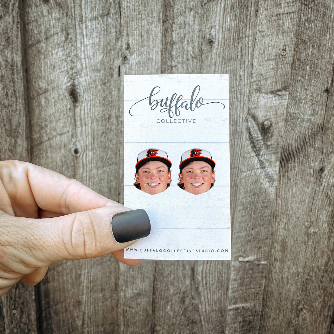 Jackson Holliday Orioles Baseball Earrings