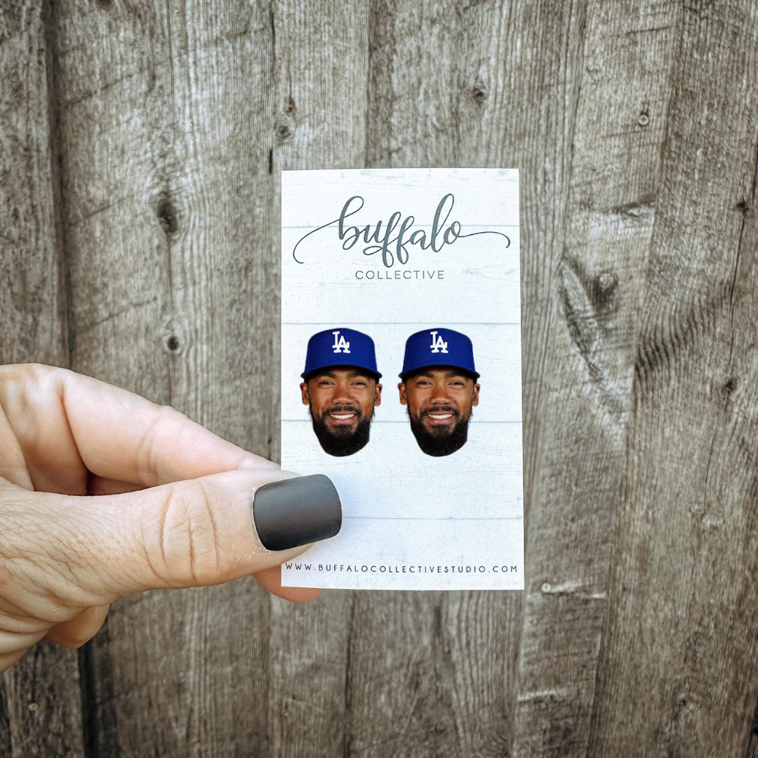 Teoscar Hernandez New York Mets Baseball Earrings