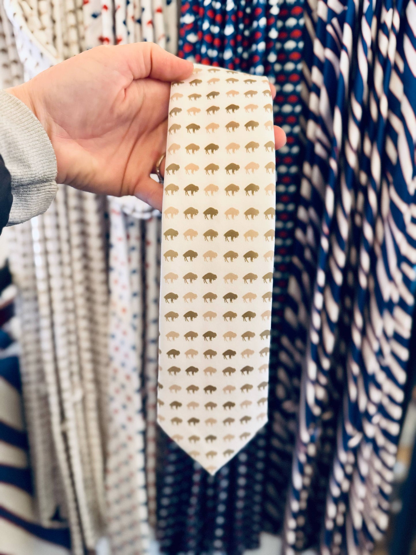 Buffalo Themed NeckTie Tie