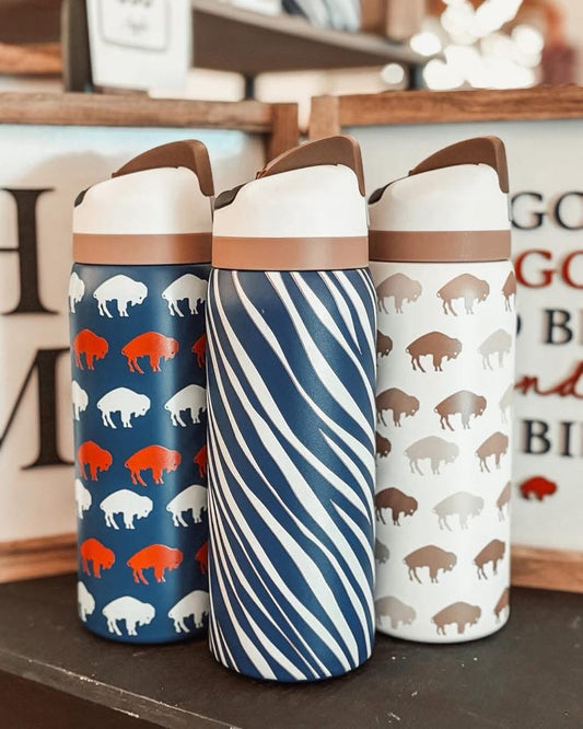 Buffalo Owala Water Bottle 32oz-716 Inspired / Leak-Proof, Insulated, Limited Edition