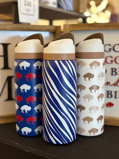 Buffalo Owala Water Bottle 32oz-716 Inspired / Leak-Proof, Insulated, Limited Edition