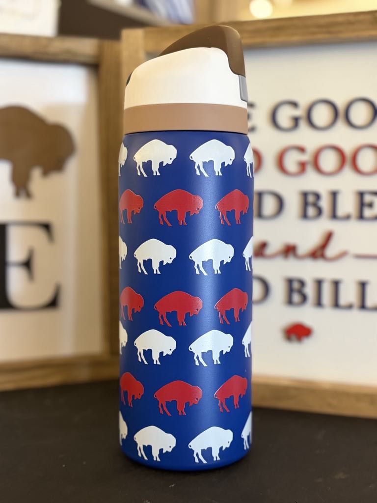 Buffalo Owala Water Bottle 32oz-716 Inspired / Leak-Proof, Insulated, Limited Edition