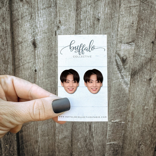 BTS Jun Kook Earrings Face