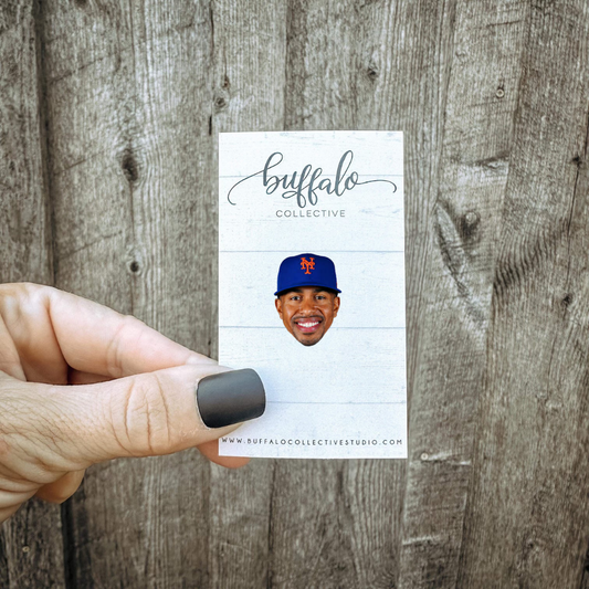 Francisco Lindor New York Mets Baseball Hat Pin