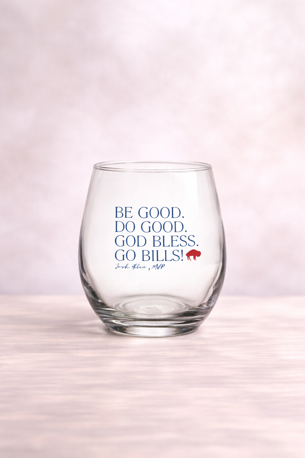 Signature Stemless Wine Glass – Stylish Printed Designs