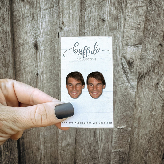 Rafael Nadal Earrings Face