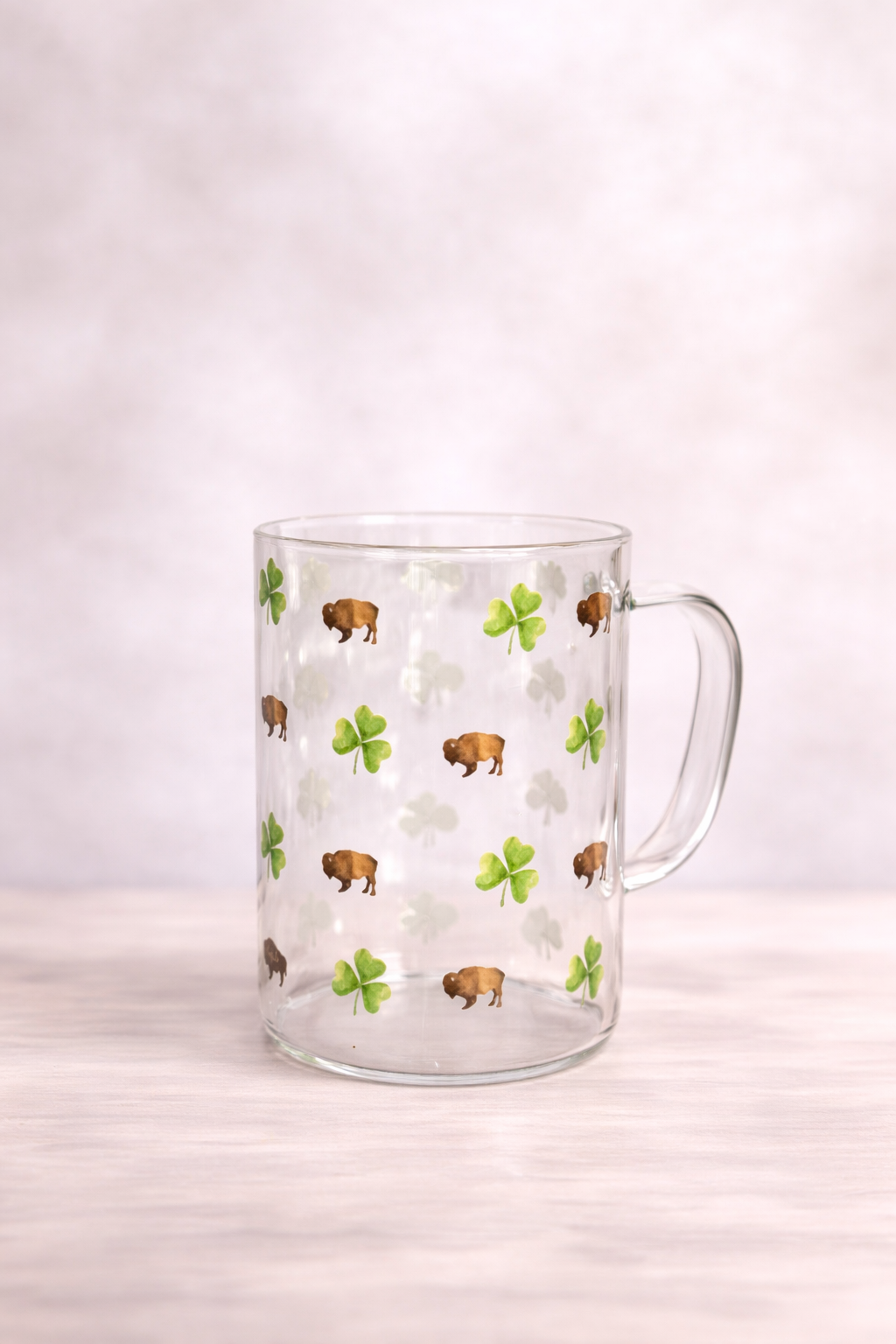 12oz Everyday Glass Mugs – Fun & Festive Designs