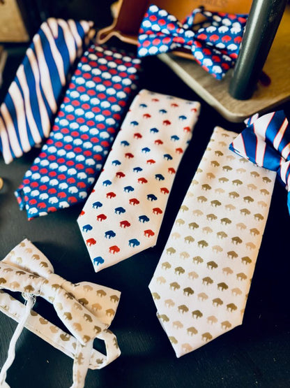 Buffalo Themed NeckTie Tie