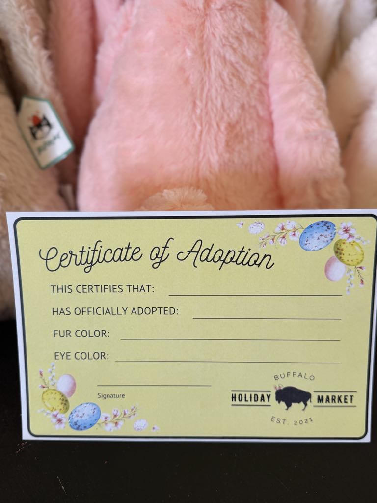 Adopt-a-Bunny Plush (Includes Adoption Certificate and Carrot)
