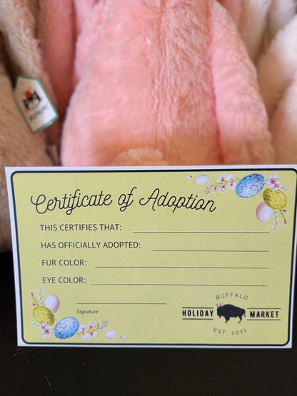 Adopt-a-Bunny Plush (Includes Adoption Certificate and Carrot)