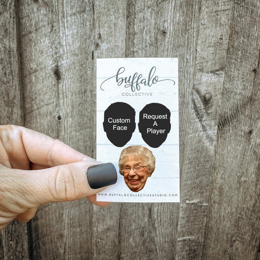 Custom Face Portrait Earrings | Stud Face Earring |Grandma | Family | Reunion | Bachelorette | Gift | Funny | Family Photo | Holiday